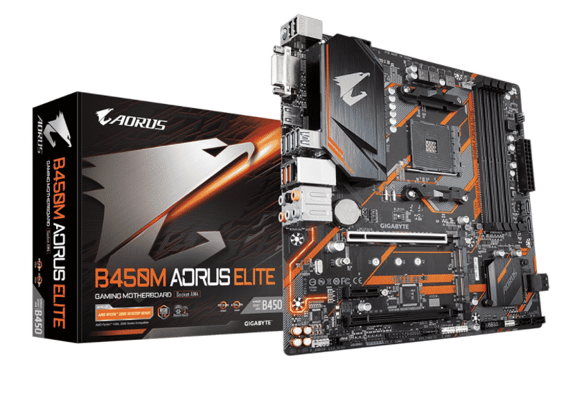 TARJETA MADRE GIGABYTE AORUS B450M ELITE AM4 AMD