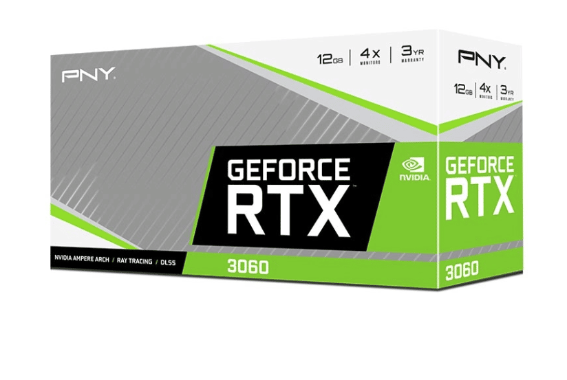 Tarjeta   De Video Pny Nvidia Geforce RTX 3060 12gb GDDR6 Verto Dualfan Vcg306012dfbpb1