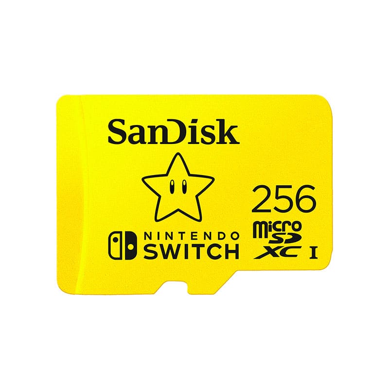 Memoria                    Sandisk Micro Sdxc Nintendo Switch 256gb (sdsqxao-256g-gnczn)