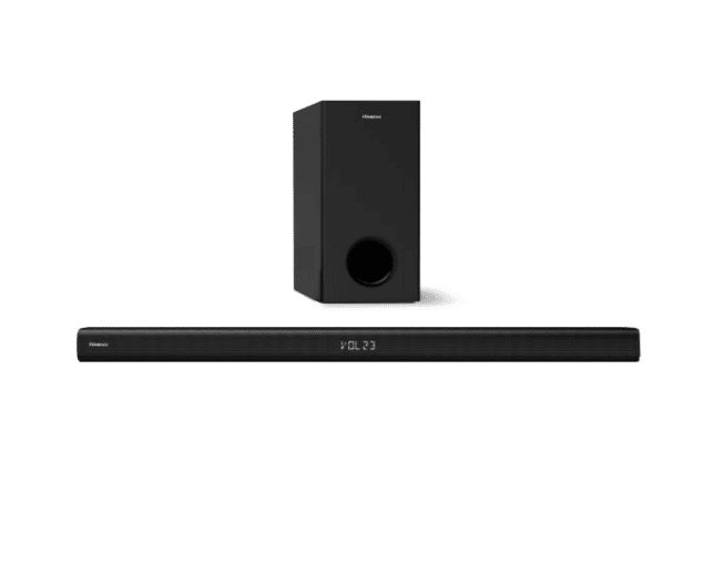Barra                                                                                                                                                                                                                                                                                                                                                                                                                                                                                                                                                                                                                                                                      De Sonido Hisense Hs218 2.1 Ch 30w Bt Usb 3.5mm