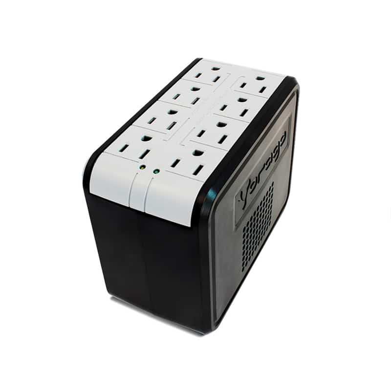 Regulador  Vorago Avr-200 1400va 8 Contactos Negro/blanco