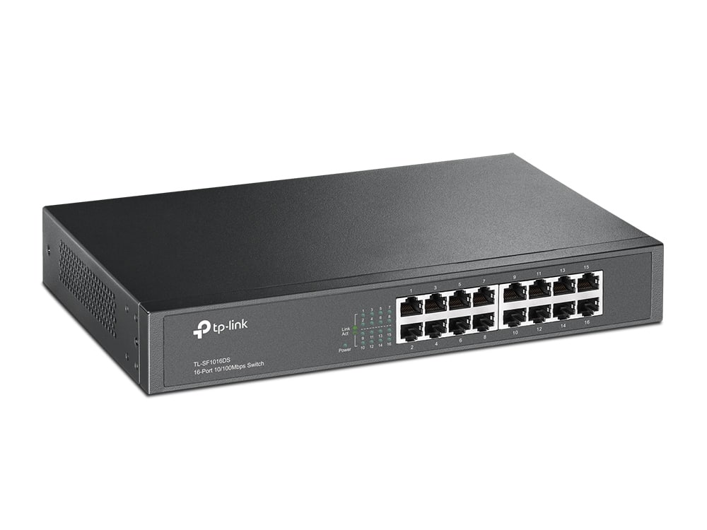 Switch  Escritorio/rack Tp-link/16 Ptos Fast/save Energy 70%/ Tl-sf1016ds
