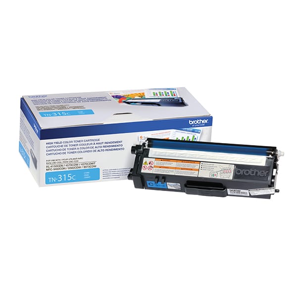 Toner  Brother Tn315c Cyan 3,500 Paginas Alto Rendimiento P/mcf9970cdw