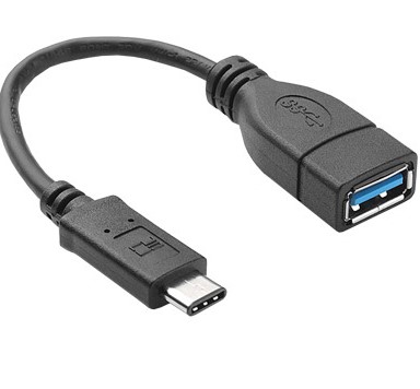 Cable USB V3.0 Tipo C - OTG BROBOTIX 053161, USB C, USB A, Negro