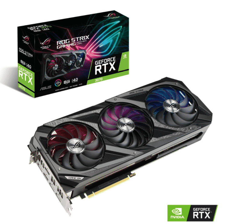 Tarjeta De Video Nvidia Geforce Asus RTX 3070 8gb Gddr6 Rog Strix Gaming  ROG-STRIX-RTX3070-O8G-GAMING