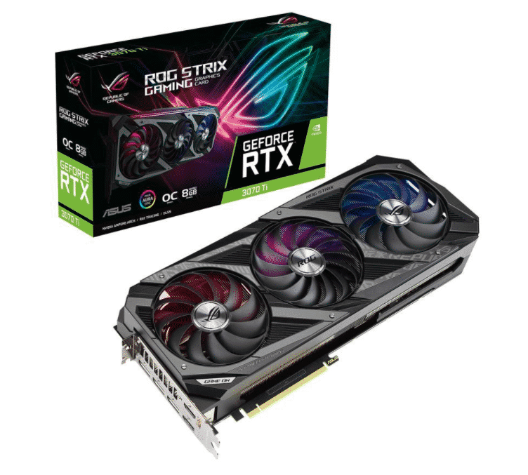 Tarjeta   De Video Nvidia Geforce RTX 3070 Ti 8gb Gddr6x PCI Express Rog Strix Rog-strix-rtx3070ti-gaming
