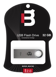 [MEMBLC1280] Memoria USB Blackpcs MU2108S-32 - Plata, 32 GB, USB 2.0
