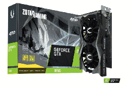 [Dim-ZT-T16520D-10L] Tarjeta de Video Nvidia Geforce Zotac GTX 1650 AMP OC 4GB Gddr6 ZT-T16520D-10L