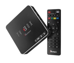 [ACCBLC1190] TV BOX Blackpcs EO104K-BL - Ethernet (RJ-45), WLAN, 3840 x 2160, Android 7.1, 1GB, 8GB