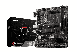 [Dim-b550m-pro] Tarjeta       Madre MSI Micro Atx B550m Pro, S-am4, AMD B550, Hdmi, 64gb DDR4 Para AMD