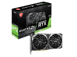 [Dim-3060ti-ventus] Tarjeta de Video MSI Ventus GeForce RTX 3060 Ti 8GB GDDR6 PCI Express 4.0 Video Card RTX 3060 Ti VENTUS 2X 8G OCV1 LHR(incluye MSI Headset Ds501 Gratuitos)