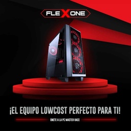 [Dim-BUNDLE-4700S-1050TI] COMPUTADORA FLEXONE AMD RYZEN 4700S 8 CORES 16GB RAM GRAFICOS GTX 1050 TI 4GB SSD WD 480GB GABINETE YEYIAN BLADE FUENTE 450W EVGA
