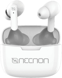 [NBAB031200] Audifonos Necnon Bluetooth 5.0 True Wireless Indicador Led Blanco(nbab031200)