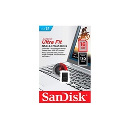 [619659163372-S] Memoria                        Flash Sandisk Ultra Fit 16gb Negro Usb 3.1 (sdcz430-016g-g46)