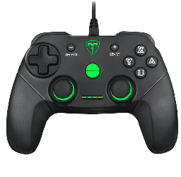 [Dim-T-TGP500] Control Pad T-dagger Aries: Mando Para Pc, Ps3 Y Nintendo Switch Con Vibración.