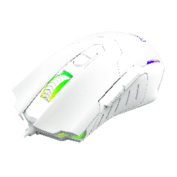 [Dim-T-TGM206W RGB] Mouse Gamer T-dagger Beifadier Blanco: Dpi 400-7200, 7 B. Programables, Luz RGB Y Diseño Ergonómico