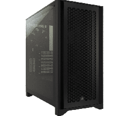 [Dim-CC-9011240-WW] Gabinete Corsair Icue 4000d RGB Airflow Con Ventana, Negro Y 3 Ventiladores RGB