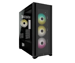 [Dim-CC-9011226-WW] Gabinete  Corsair Icue 7000x RGB Con Ventana Y Iluminación RGB Personalizable Negro