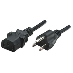 [766623323338-M] Cable                                                                                                                                                                                                                         Corriente Cpu/mon-pared Manhattan 3.0 Mts Bolsa 323338