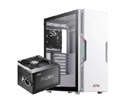 [Dim-STARKERCP-whcus] Gabinete ADATA XPG Starker RGB Con Ventana Mid Tower Color Blanco (incluye Fuente De 600w)starkercp-bkcus