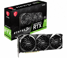 [Dim-ventus-3060ti-3x] Tarjeta   De Video MSI Nvidia Geforce RTX 3060 Ti Ventus 3x 8g OC Lhr 8gb 256-bit GDDR6