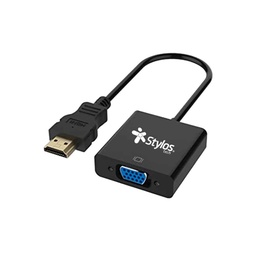 [7503027017097-S] Cable  Stylos Hdmi/vga/ Aux 3.5mm /15 Cm (stachv1b )