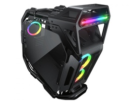[Dim-CRATUS] Gabinete     Cougar Cratus Con Ventana Argb 3 Ventiladores Argb Instalados Negro