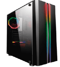 [Dim-28801] GABINETE PARA GAMING EAGLE WARRIOR TLALOC RGB CRISTAL TEMPLADO (tREMATE)