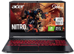 [Dim-AN515-55-53E5] Acer Nitro 5 AN515-55-53E5 Laptop Gaming | Intel Core i5-10300H | GPU NVIDIA GeForce RTX 3050 | Pantalla IPS de 15,6" FHD 144Hz | 8GB DDR4 | SSD NVMe de 256GB | Intel Wi-Fi 6 | Teclado retroiluminado