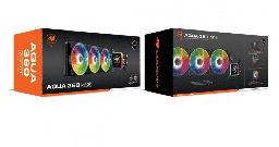 [Dim-aqua360-argb] Watercooling  Enfriamiento Liquido Cougar Aqua 360 Argb  3x Fans De 120mm 2000 RPM Max(incluye Bracket Intel 1700)