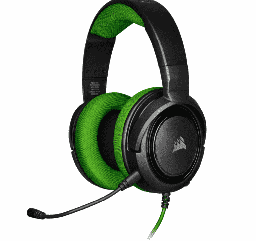 [Dim-CA-9011197-EU] Headset Audífonos Para Gaming Corsair HS35 Alámbrico 1.1 Metros 3.5mm Negro Verde