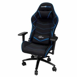 [Dim-28878] SILLA GAME FACTOR TELA RECLINABLE 4D ESTRELLA METAL NEGR-AZUL CGC600-B