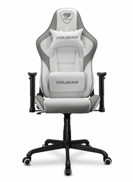 [Dim-cougar-armor-elite-blanco] Cougar      Silla Gamer Armor Elite Te Aguanta Si Pesas No Mas De 120kg Color Blanco (openbox)