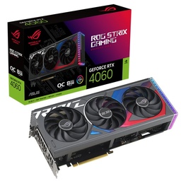[ROG-STRIX-RTX4060-O8G-GAMING] Tarjeta                                                                                                                                               De Video Asus Rog-strix-rtx4060-o8g-gaming Oc 8gb Gddr6/dp