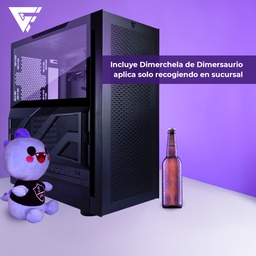 [dim-CSG800] Gabinete                               Game Factor Atx Cristal Usb 3.0 Int. Lat/rgb S/fte Csg800 Bk