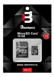 [MEMBLC1790] Memoria                                                                                                                                                                                                                       Microsd Blackpcs De 16gb Clase10 Con Disipador -