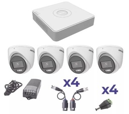 [KITHKV450] Kit                                                                                                                                                                                                                                Colorvu Turbohd 1080plite / Dvr 4 Canales / 4 Camaras Eyeball (exterior) -