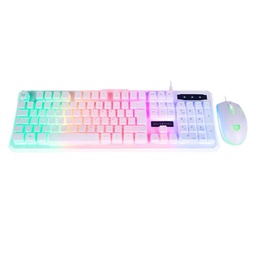 [KITBLR050] Kit                                                                                                                                                                                                     Teclado Y Mouse Balam Rush Br-932752 - Usb, Blanco, 3600 Dpi