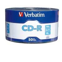 [CDRWCB1750] Disco                                                                                                                                                                                                     Cd-r Verbatim 97488 - Cd-r, 700 Mb, 50, 52x, 80 Min