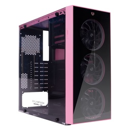 [GABBLR230] Gabinete                                                                                                                                                                                                                    Gamer Balam Rush Dragonfly Gm320 Mid Tower Atx - Micro Atx Y Mini Itx Cristal Templado Usb 3.0 Rosa 3 Vent