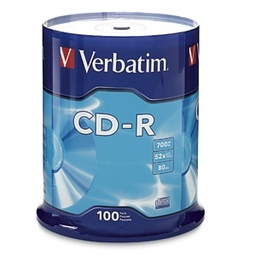 [CDRWCB1560] Disco                                                                                                                                                                                Cd-r Verbatim - Cd-r, 700 Mb, 100, 52x, 80 Min