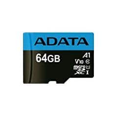 [MEMDAT4870] Micro                                                                                                                                                                                                Sd Adata Ausdx64guicl10a1-ra1 - 64 Gb, 100 Mb/s, 25 Mb/s, Negro, Clase 10