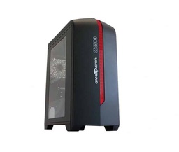 [GABVGO050] Gabinete                                                                                                                                                                                                                                      Game Factor Csg500 Matx Neg/rojo - 2xvent 120mm Led, 1x Usb 2.0, 1x Usb 3.0