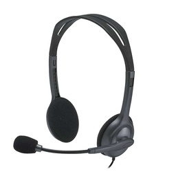 [097855114976-L] Diadema Logitech H111 Stereo C/microfono Gris 3.5 (981-000612)
