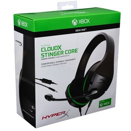 [Dim-HX-HSCSCX-BK] Audífonos      Gamer Hyperx Cloudx Stinger Core Para Xbox, Alámbrico, 1.3 Metros, 3.5mm, Negro/verde