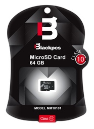 [7500462768126-B] Memoria                                                                                                                                                                                                                                                                                                                                          Micro Sdxc Blackpcs 64gb Clase 10 (mm10101-64)