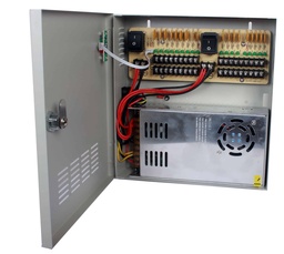 [ACCDAH660] Fuente                                                                                                                                                                                                                                                                                                                                                                                                                                             De Poder Dahua Technology Regulada En Gabinete - 12v A 30 A, Distribuidor Para 18 Cámaras, 100-240 V, Gris, 12 Vdc, Interior, Cámara