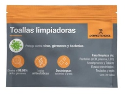 [ACCMST2220] Toallas                                                                                                                                                                                                                                                                                                                                                                                                                                            Limpiadoras Perfect Choice - Paños Húmedos, Lcd/tft/plasma