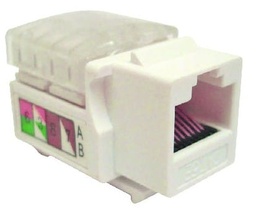 [ACCRBT2610] Jack                                                                                                                                                                                                                                                                                                                                                                                                                                    Categoría 6 Keystone Color Blanco (230300) - Brobotix