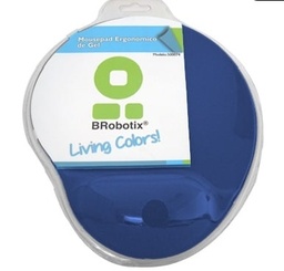 [ACCRBT280] Mouse                                                                                                                                                                                                                                                                                                                                                                                                                                   Pad - C/ Almohadilla Tipo Gel, Azul Marino, Antiderrapante, Monótono, 24.5*21.5*0.2 Cms, Brobotix  500074a